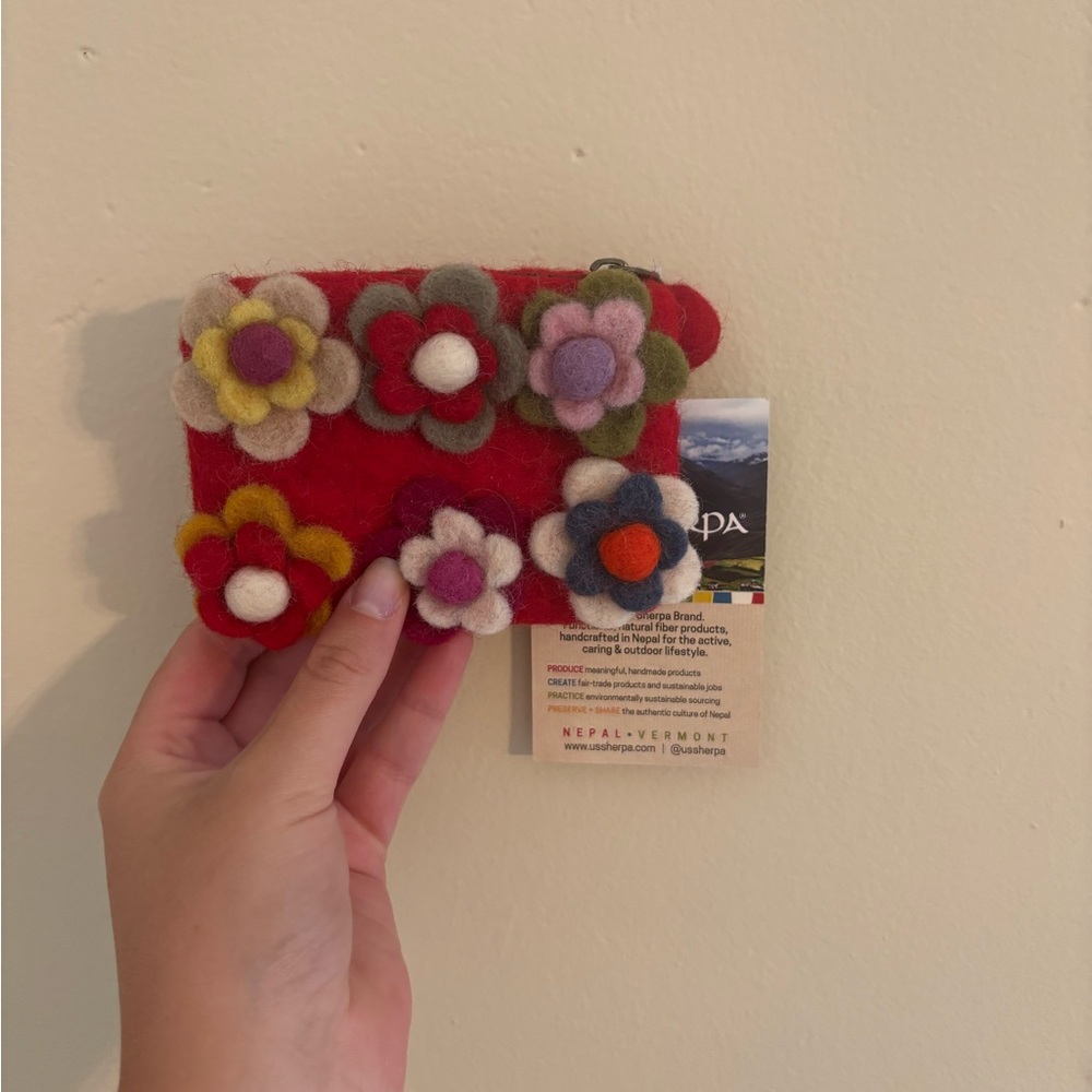 Floral Felt Coin Purse